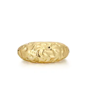 Molten Signet Ring- Gold