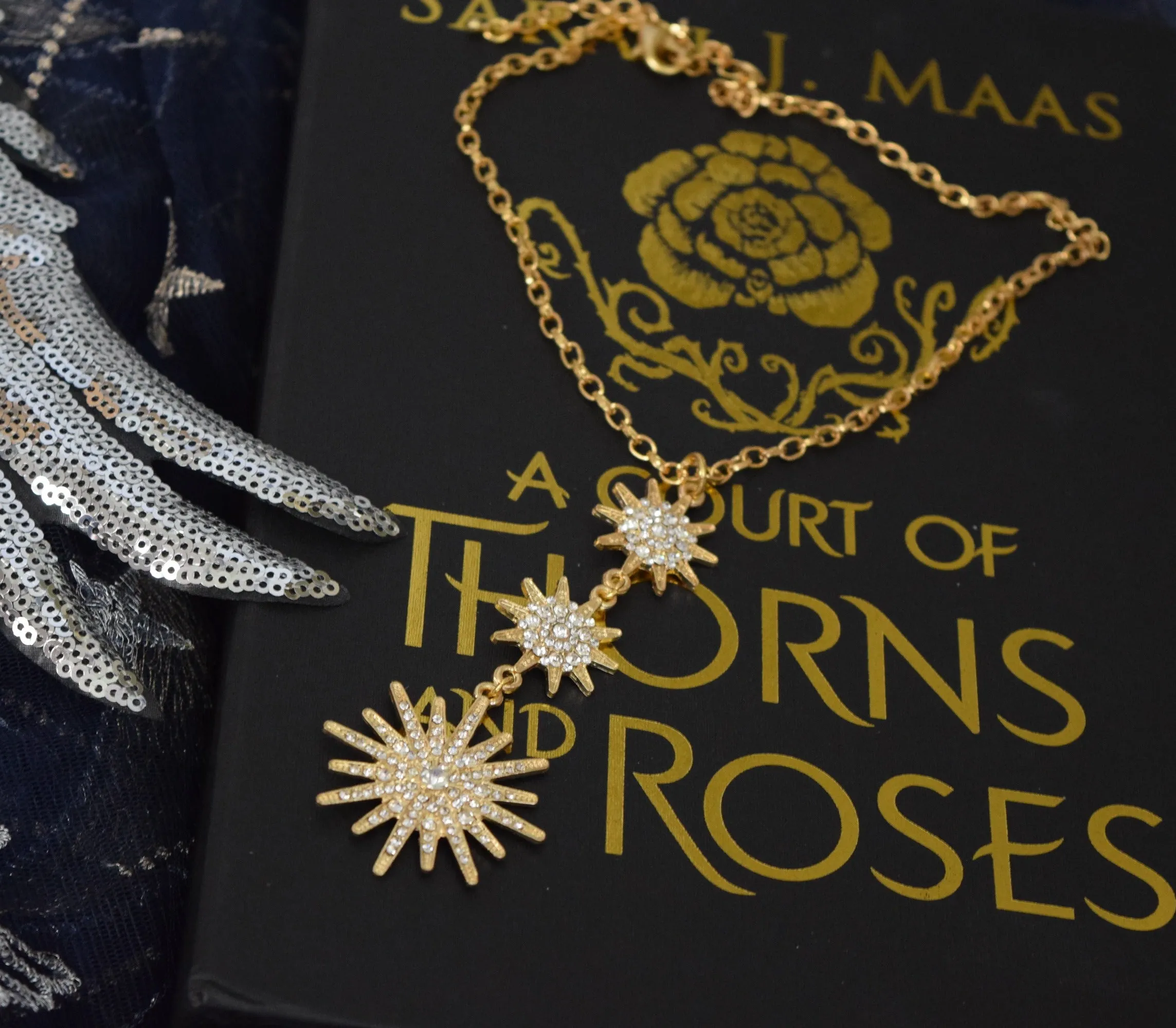 Night Court Triple Star Necklace - Officially Licensed ACOTAR jewelry