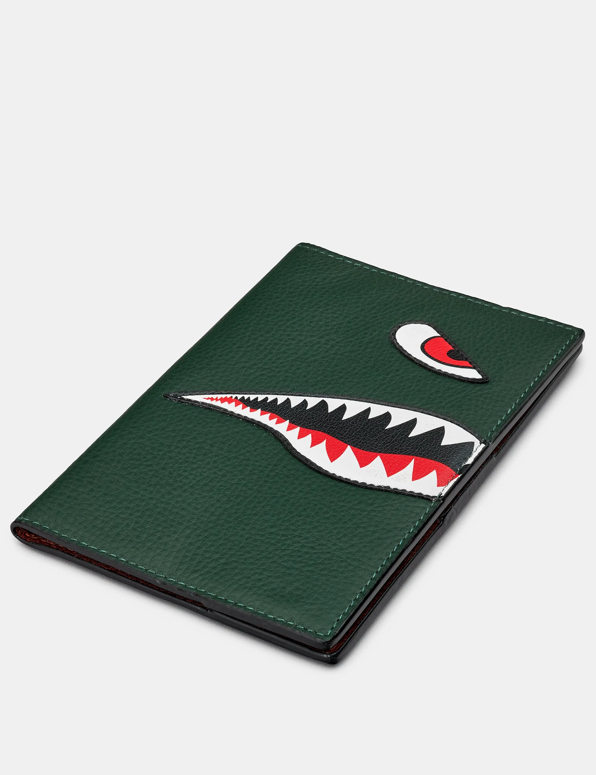 Nose Cone Green Leather Golf Scorecard Holder