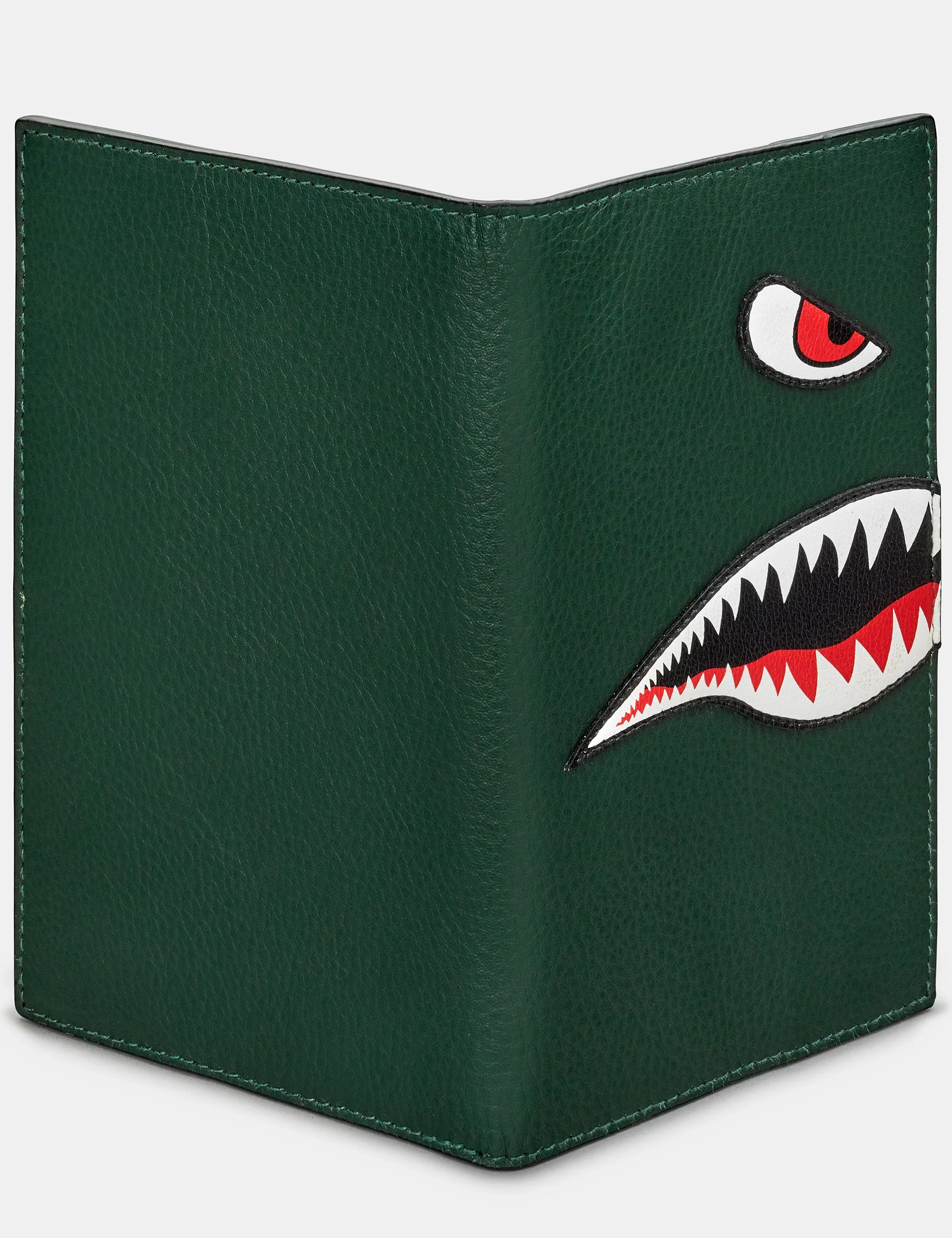 Nose Cone Green Leather Golf Scorecard Holder