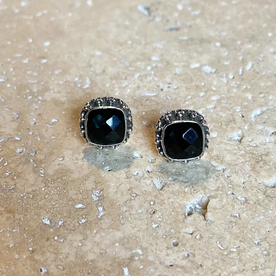 Onyx Stud Earrings - Mishka