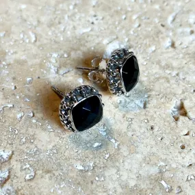 Onyx Stud Earrings - Mishka