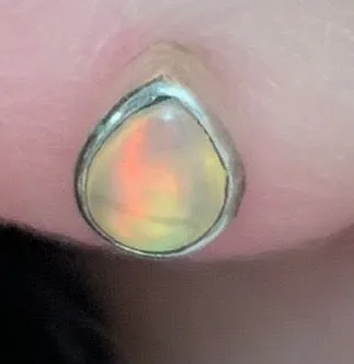 Opal stud Earrings