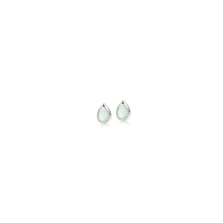 Opal Teardrop Stud Earrings