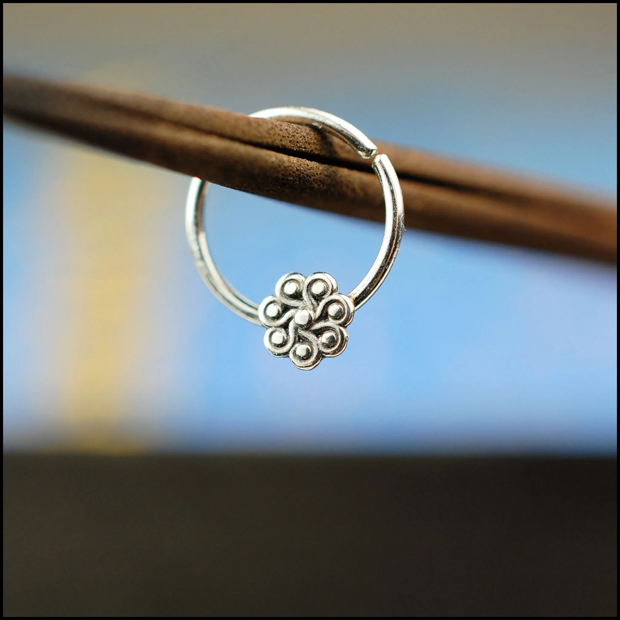 Paisley Flower Nose Ring