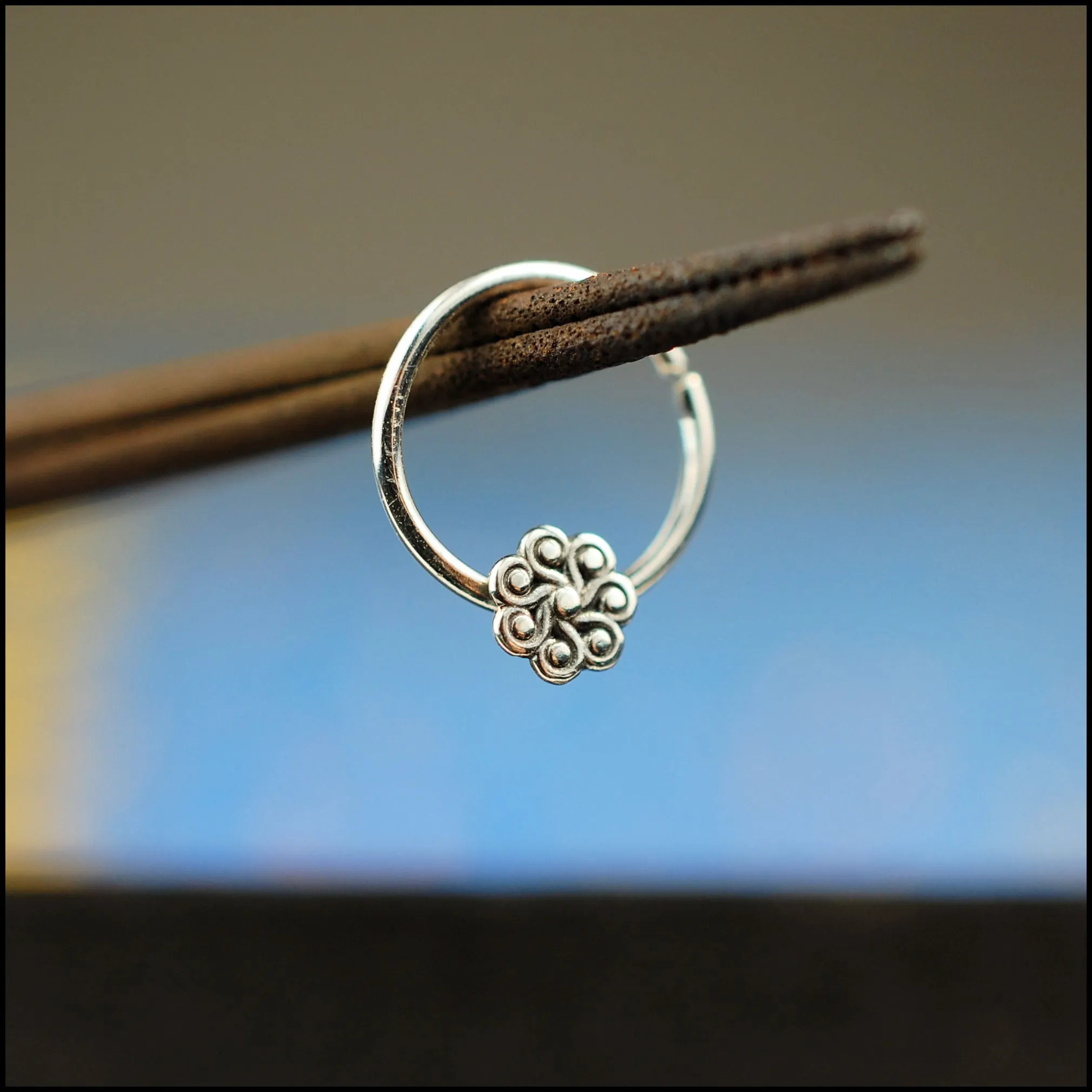 Paisley Flower Nose Ring