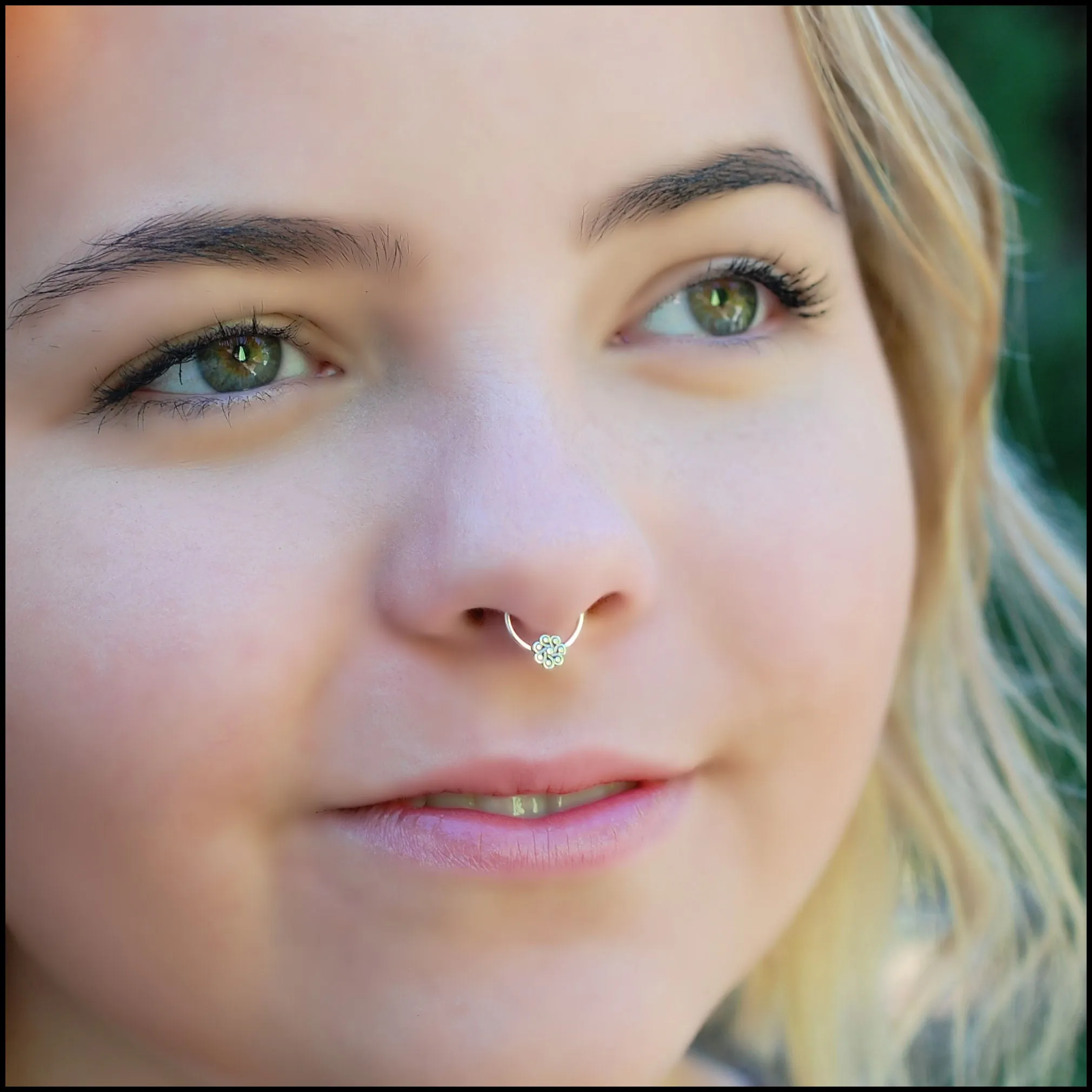 Paisley Flower Septum or Nose Ring