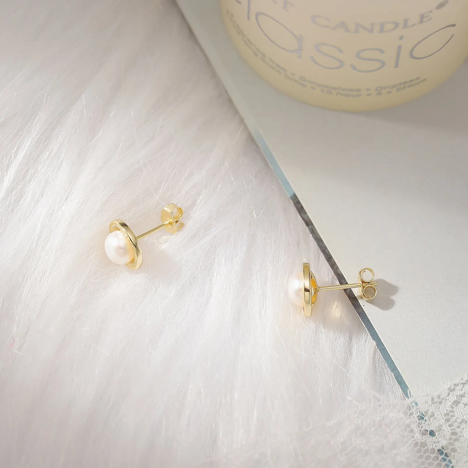 Pearl Stud Earrings