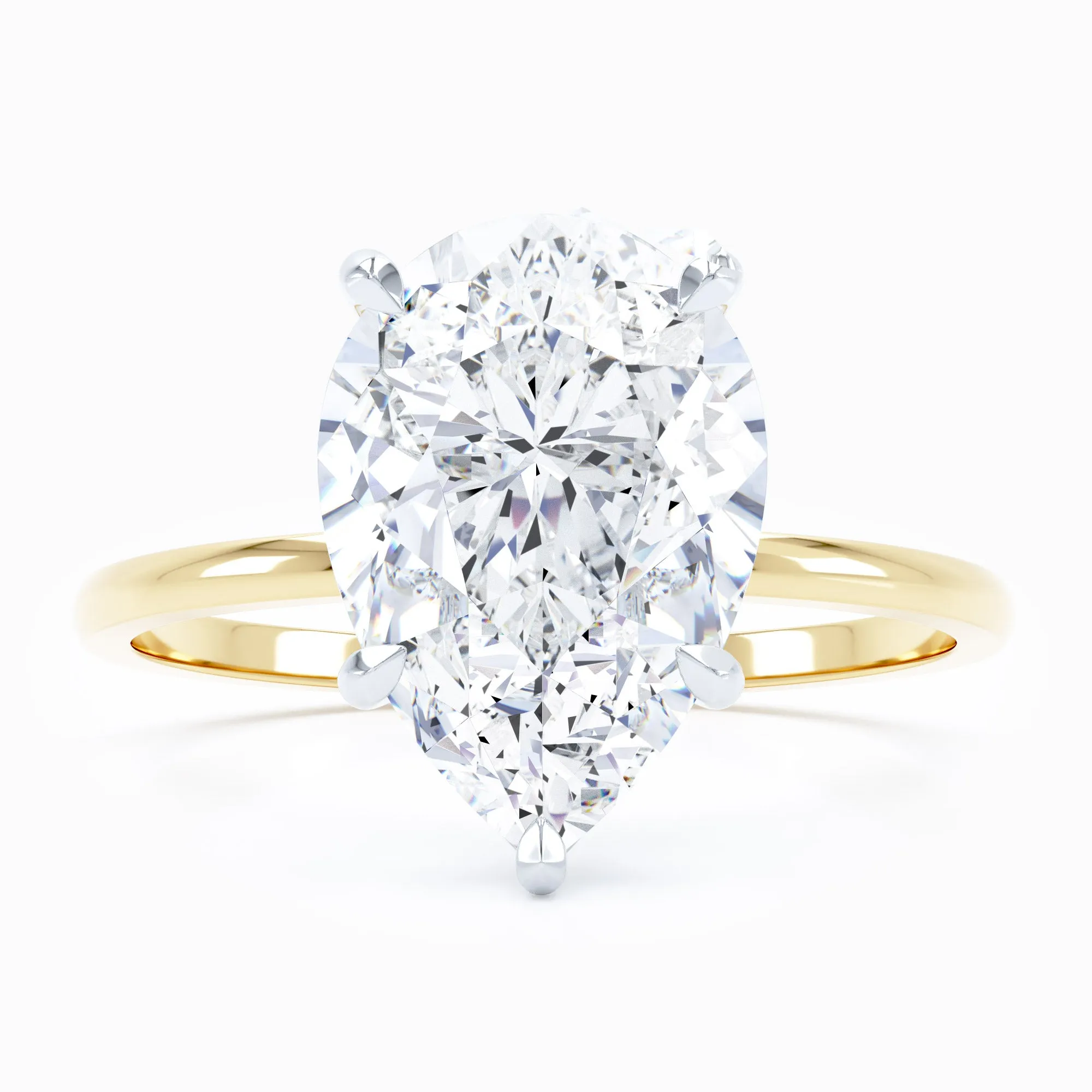 Petite Solitaire - Pear Engagement Ring