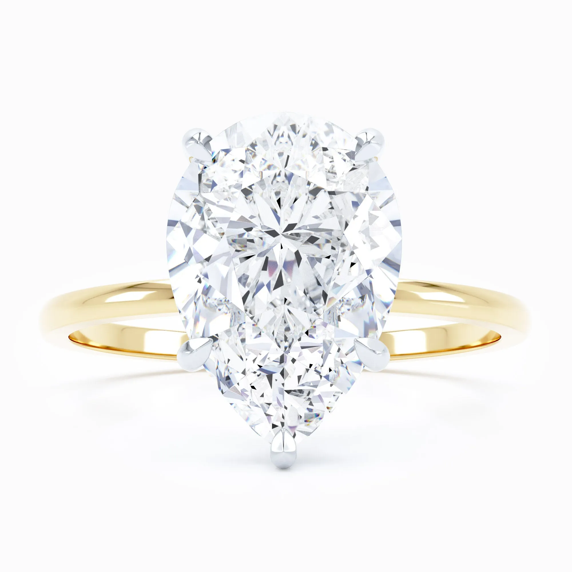 Petite Solitaire - Pear Engagement Ring