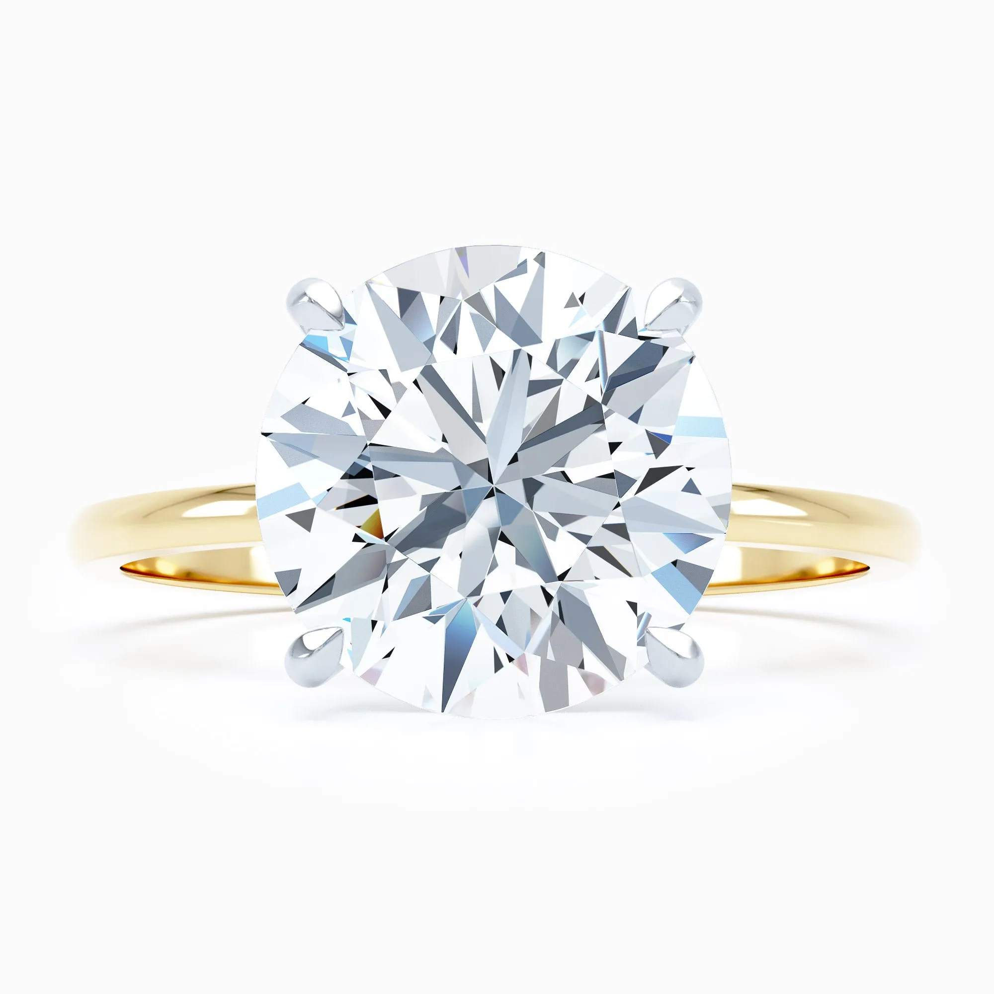 Petite Solitaire - Round Engagement Ring