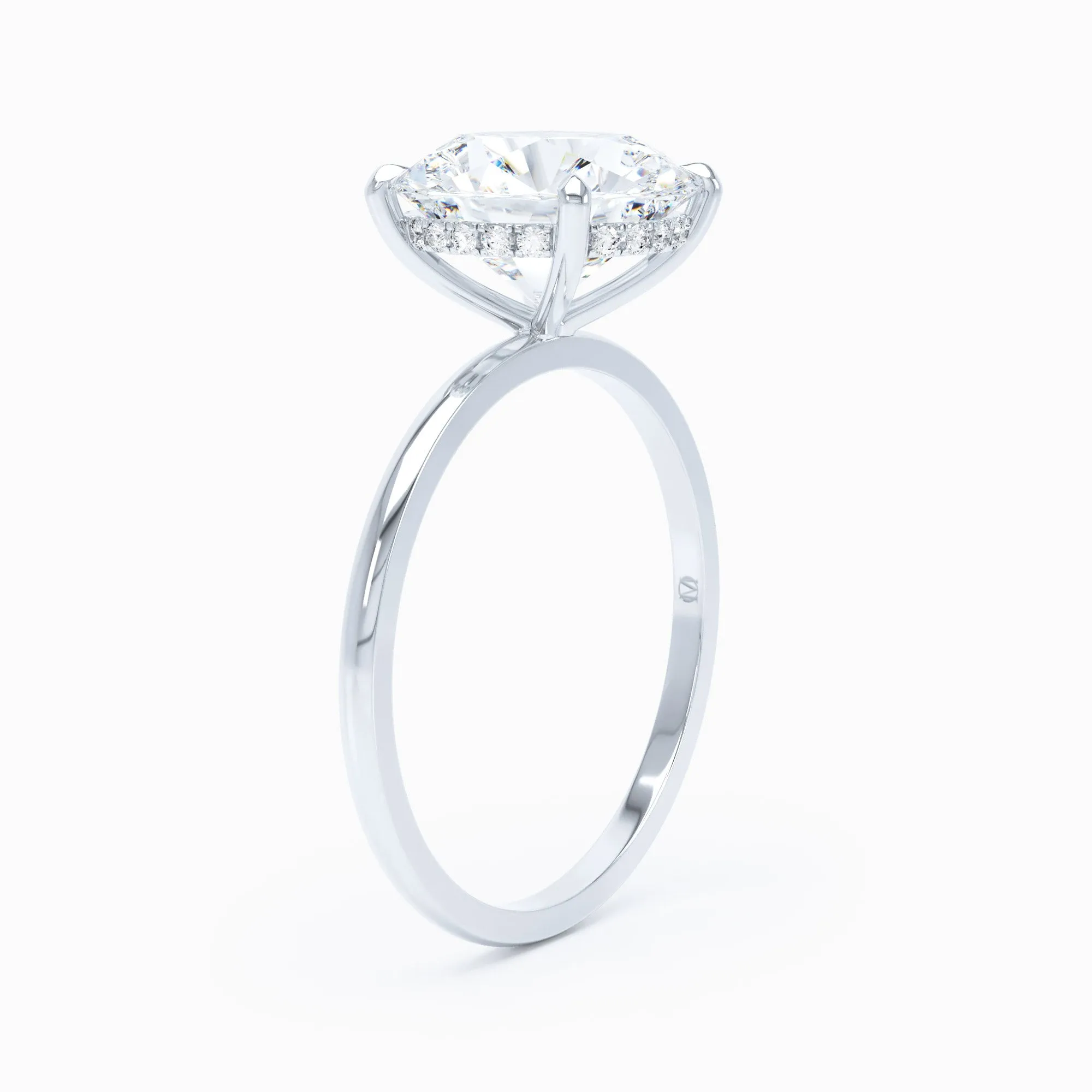 Petite Solitaire - Round Engagement Ring