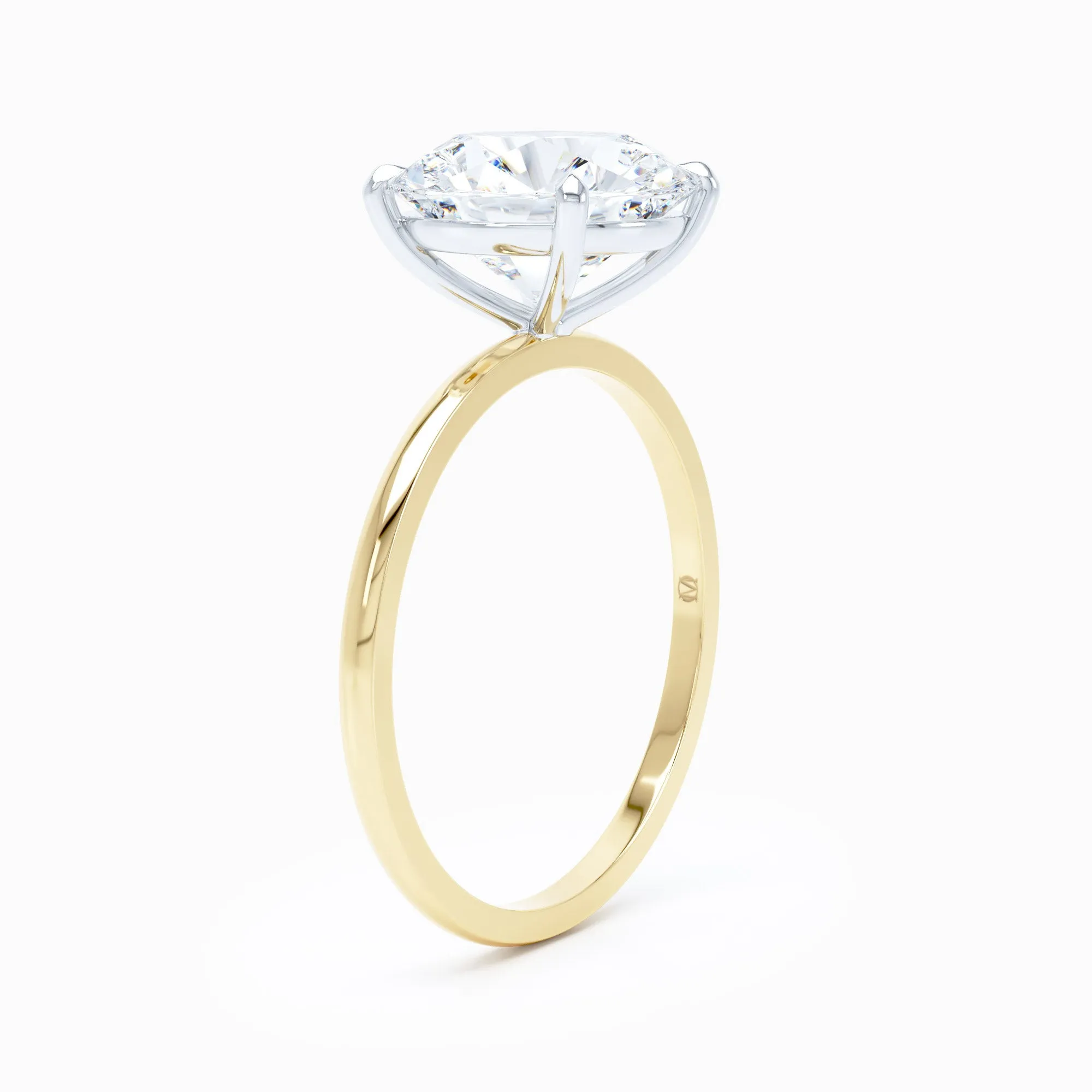 Petite Solitaire - Round Engagement Ring