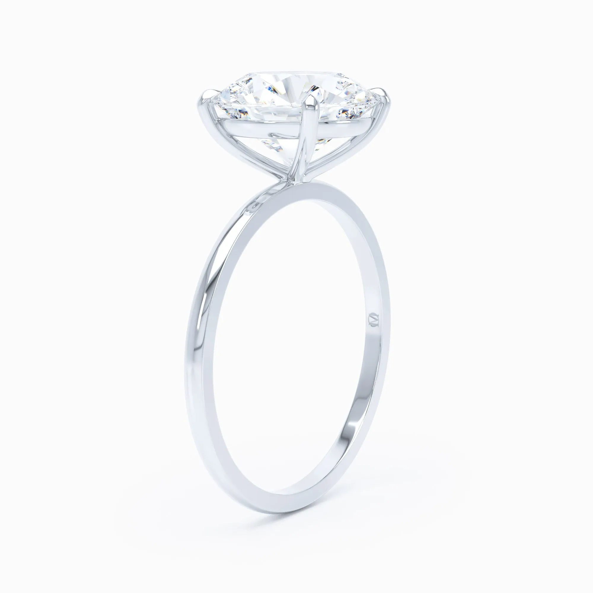 Petite Solitaire - Round Engagement Ring