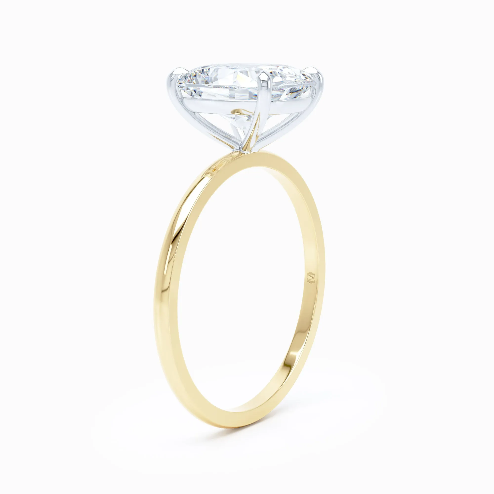 Petite Solitaire - Square Cushion Engagement Ring