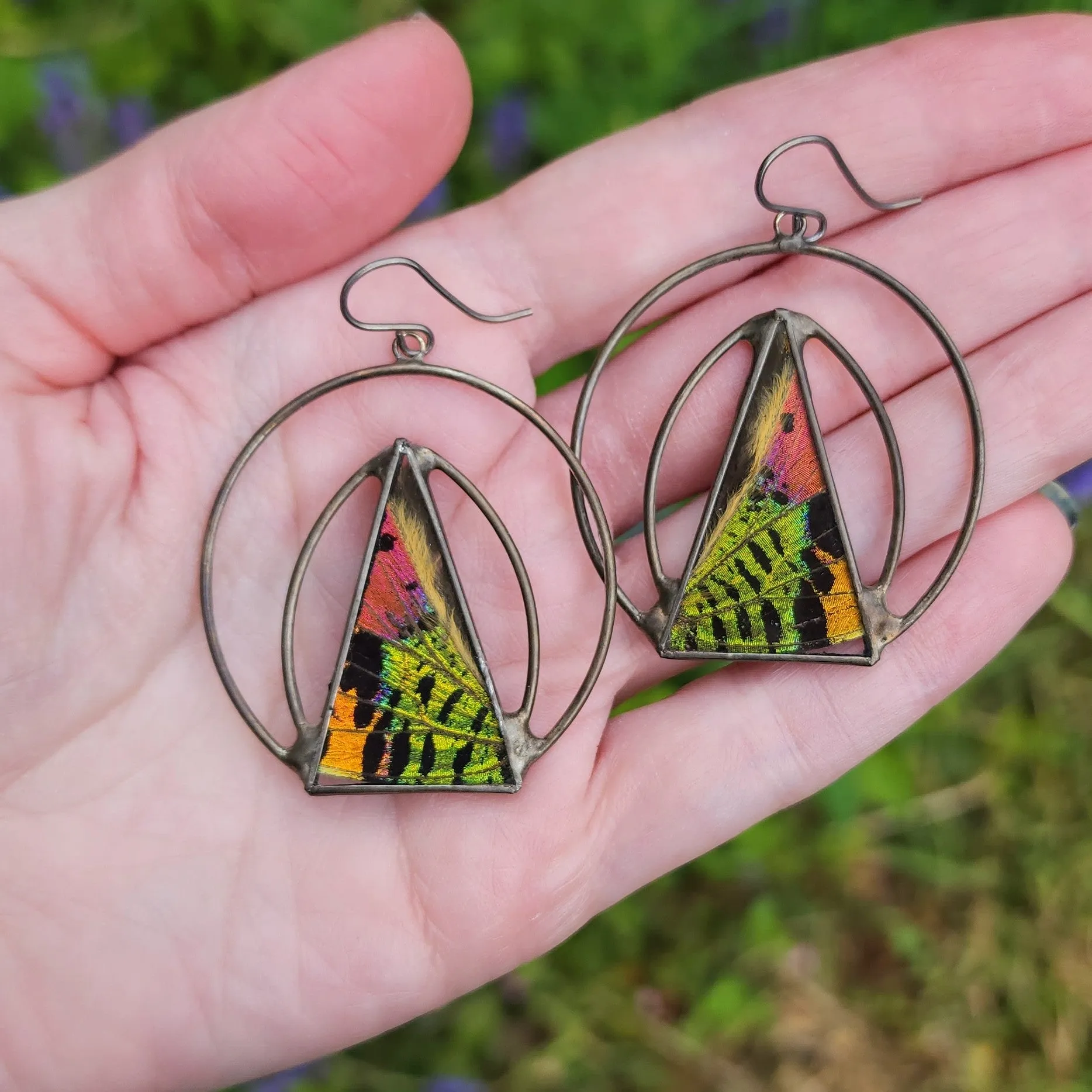 RESERVED Sunset Moth Summit Earrings - Wholesale Jewelry