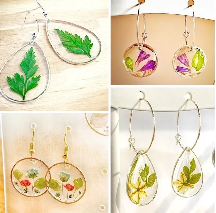 Resin Jewelry with Pressed Flowers Workshop