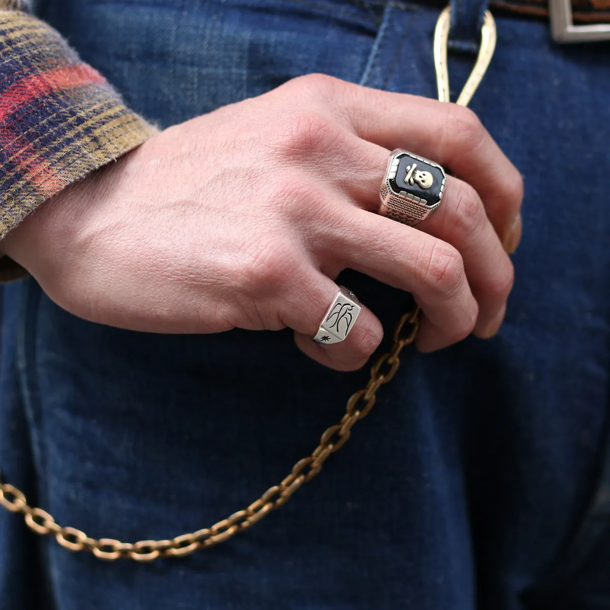 Small Swallow Signet Ring