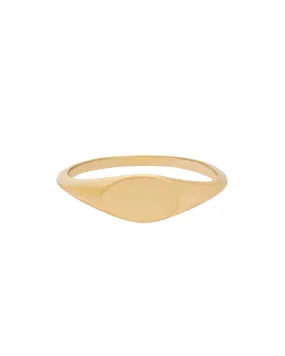 Sora Solid Gold Signet Ring