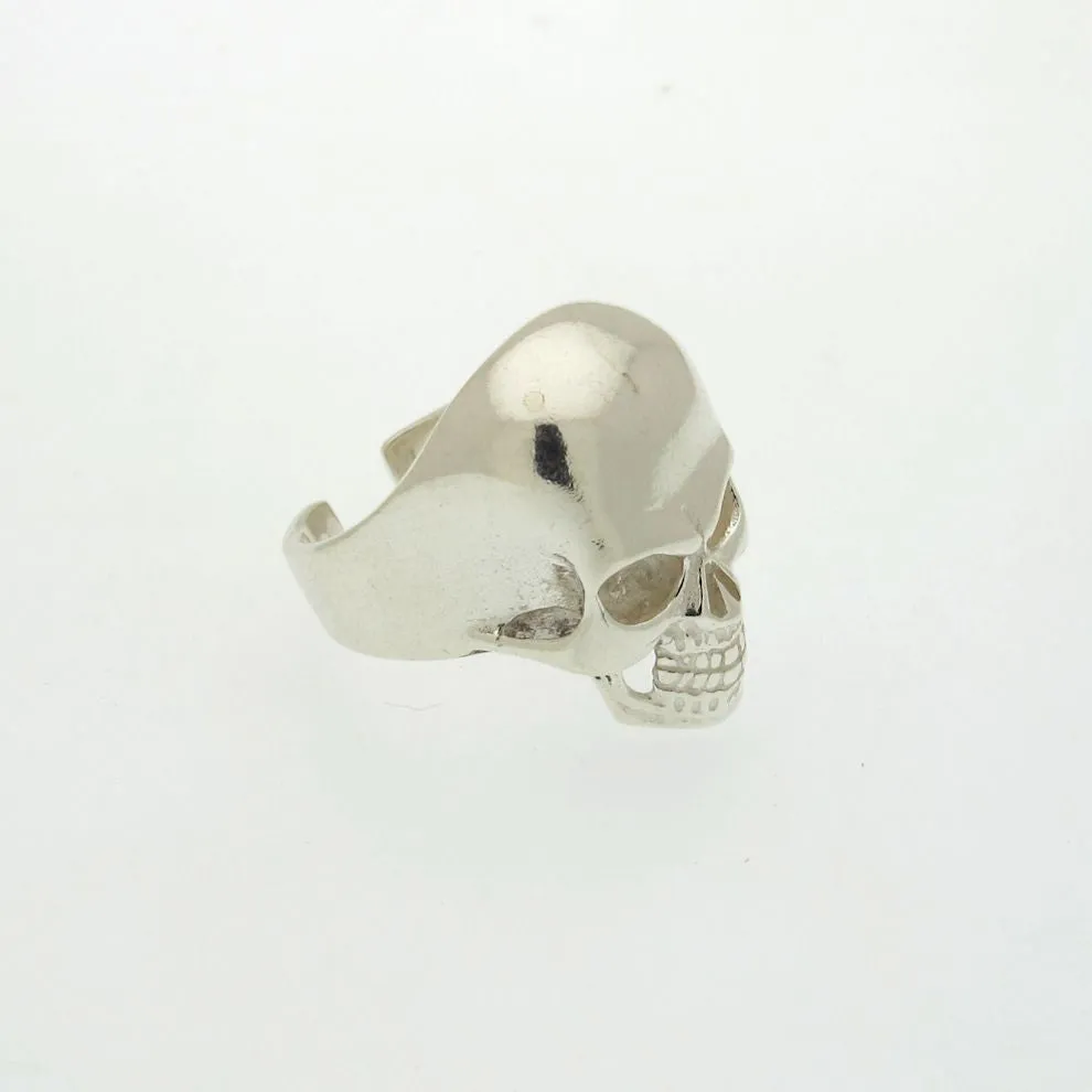 Sterling Silver Skull Signet Ring