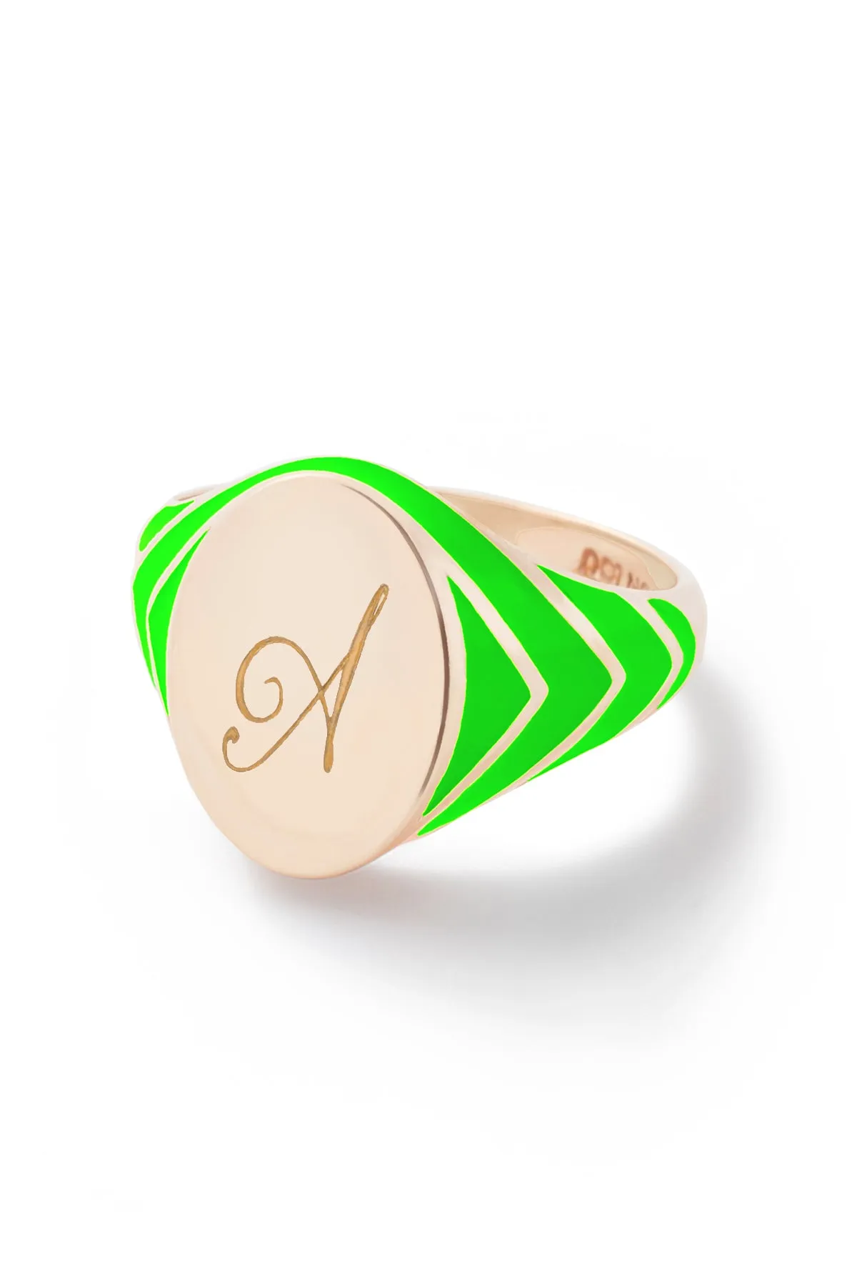 Stripe Signet Ring - In Stock