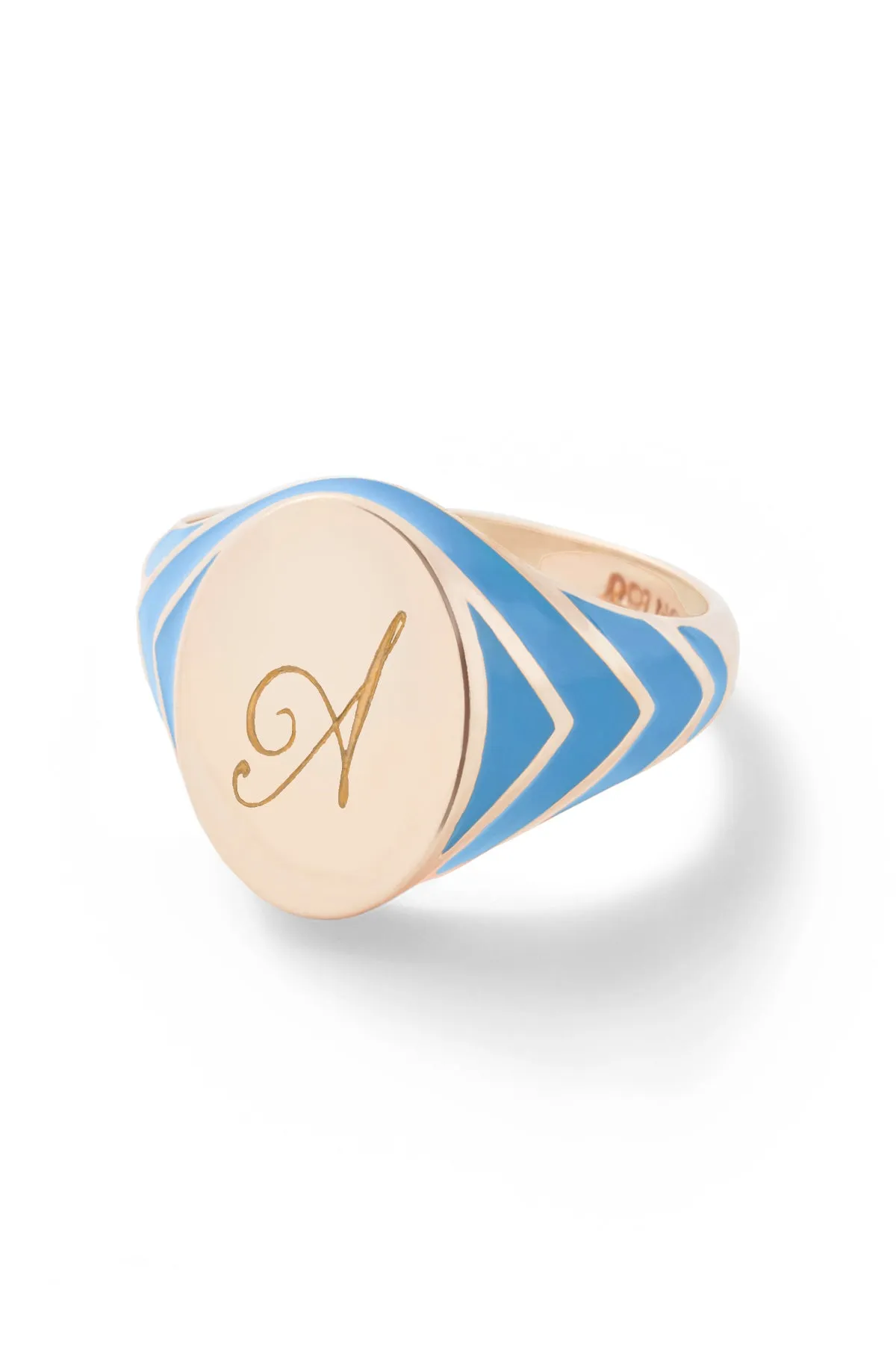 Stripe Signet Ring - In Stock