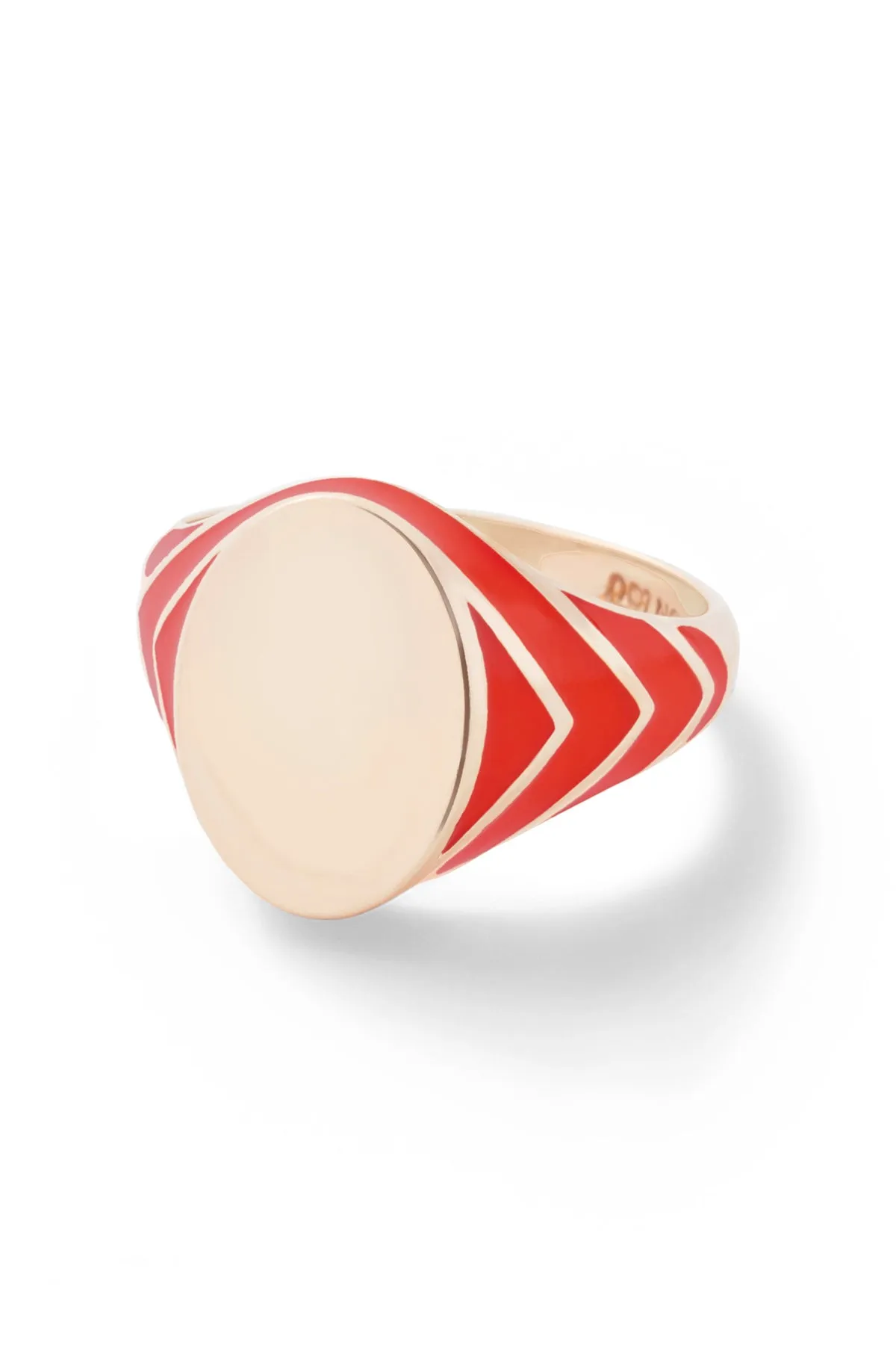 Stripe Signet Ring - In Stock