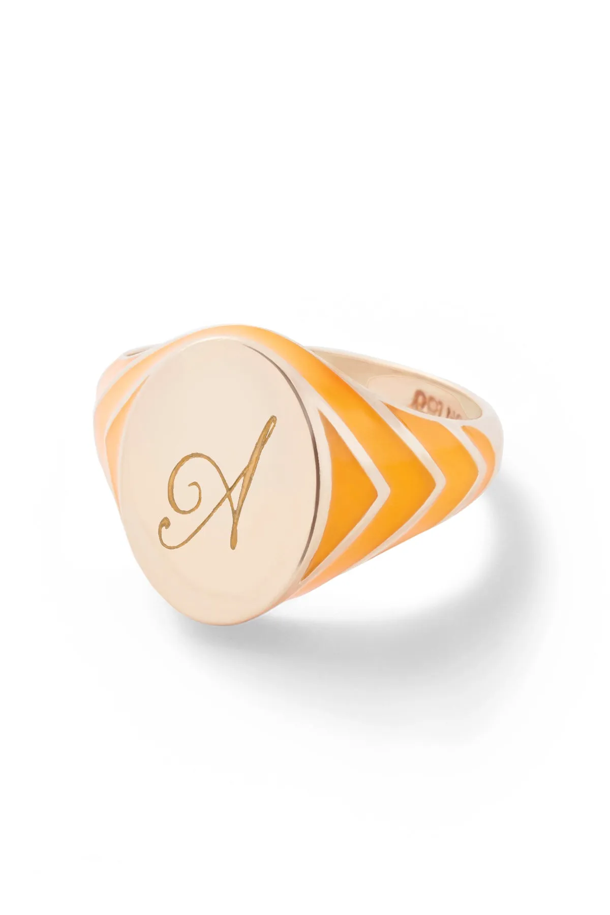 Stripe Signet Ring - In Stock