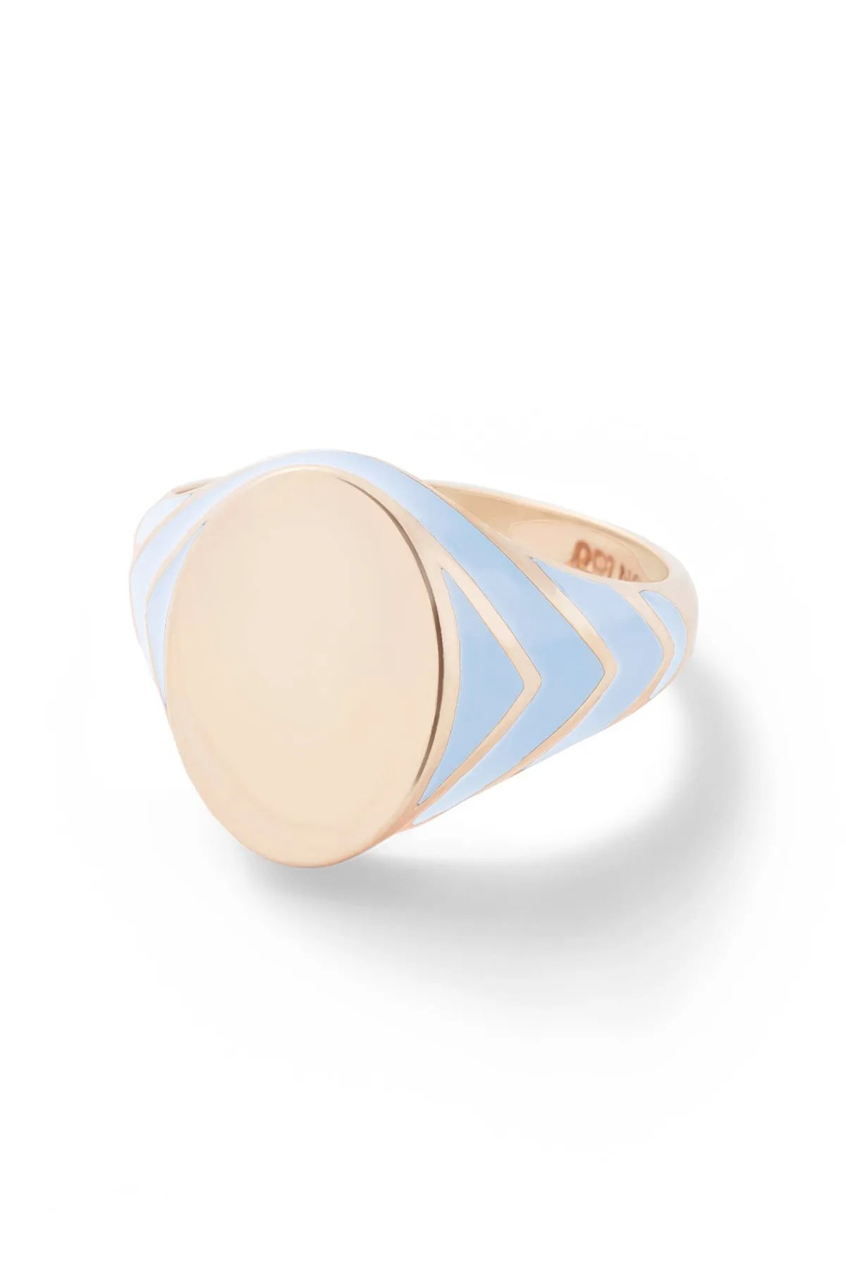 Stripe Signet Ring - In Stock