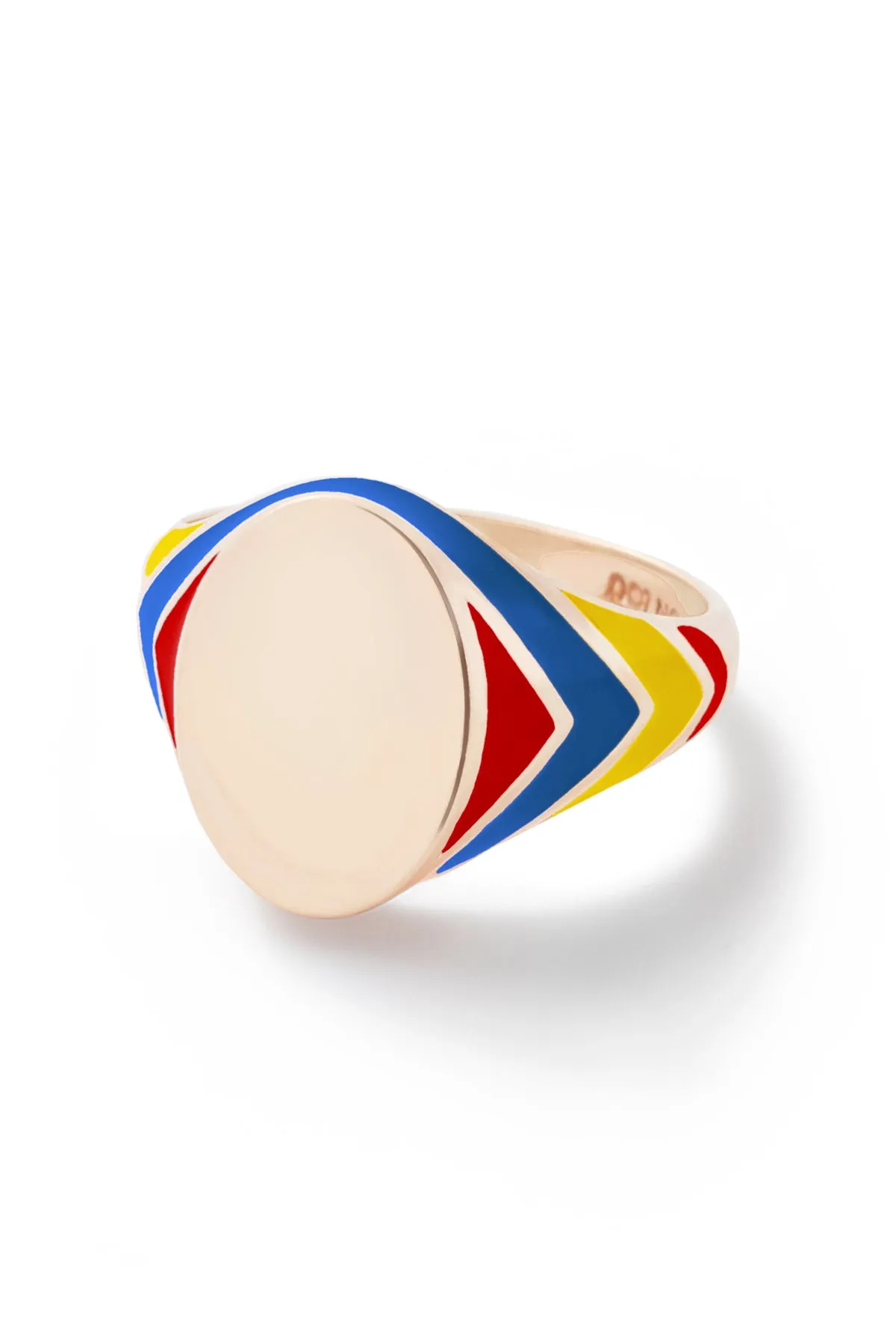 Stripe Signet Ring - In Stock