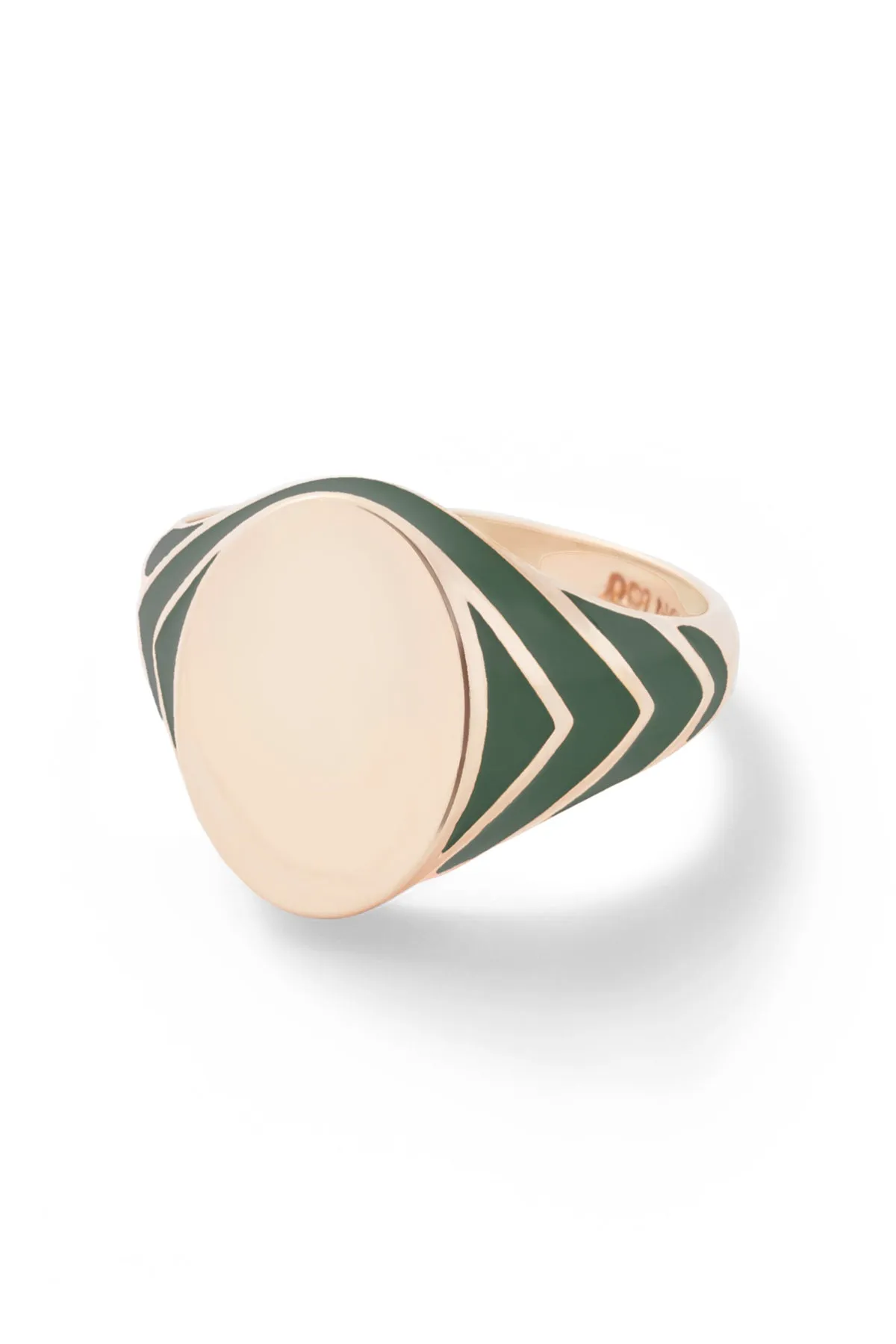 Stripe Signet Ring - In Stock