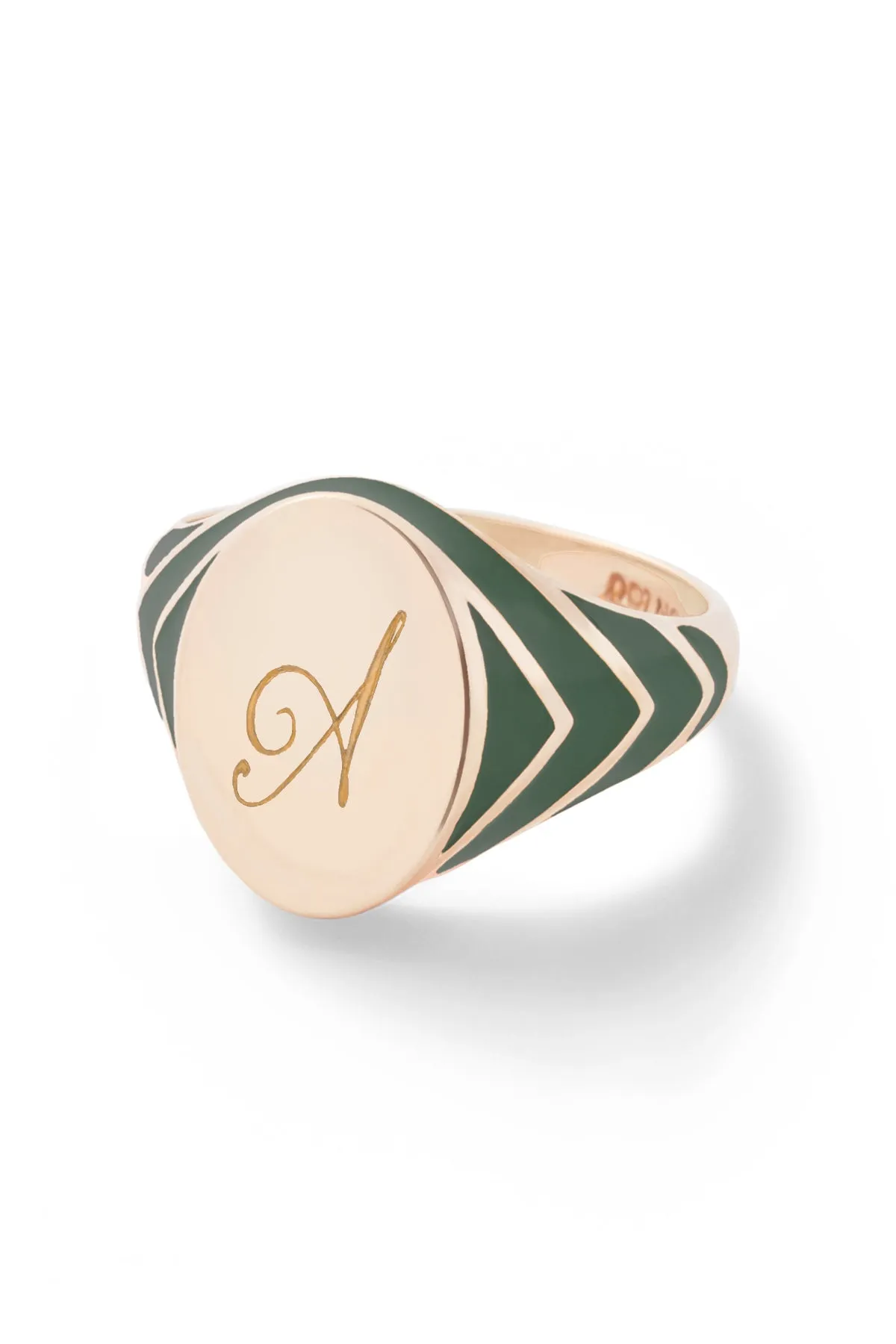 Stripe Signet Ring - In Stock