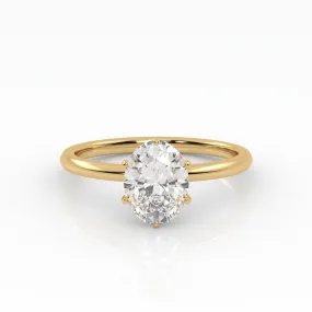 The Oval Six Prong Solitaire