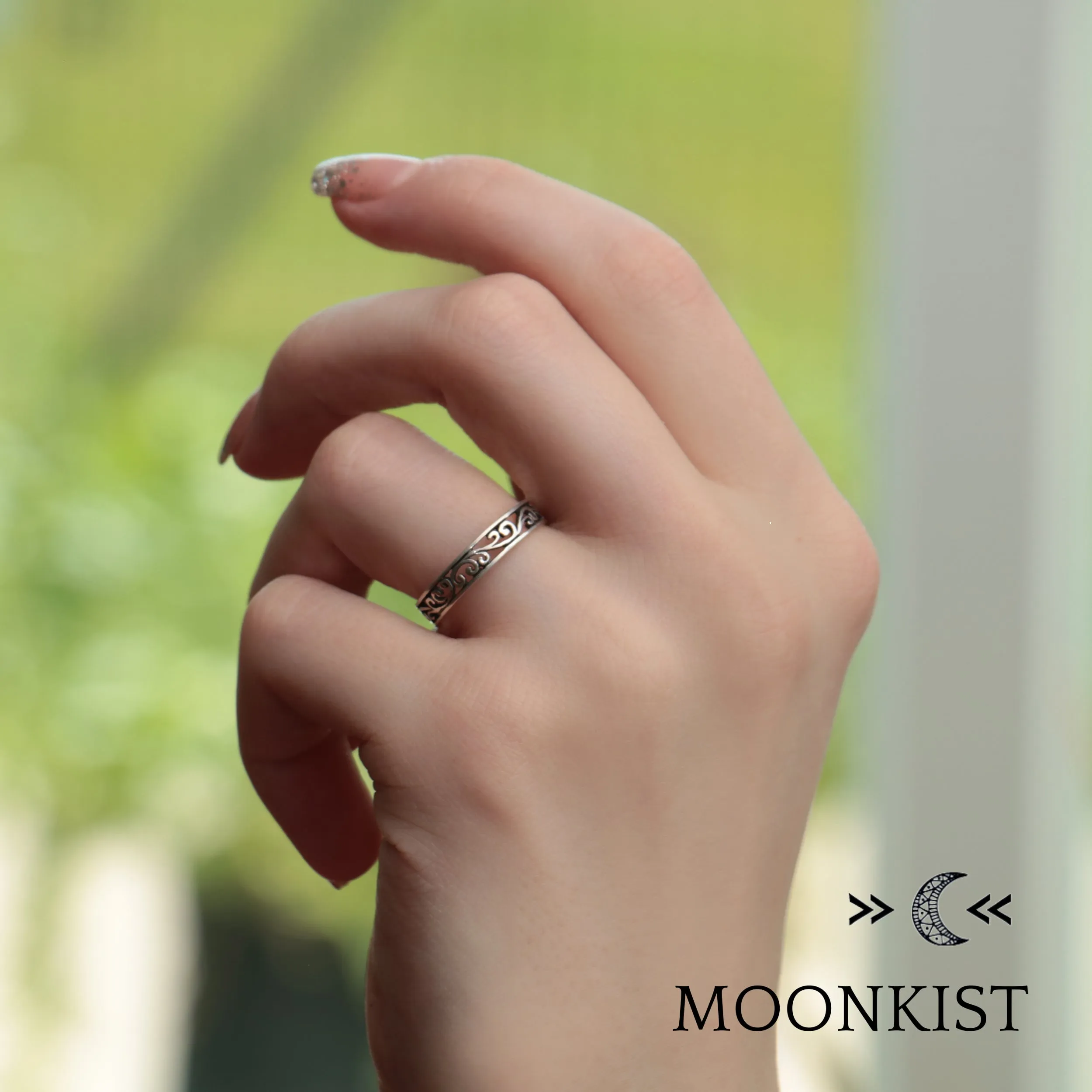 Vine Filigree Wedding Band | Moonkist Designs