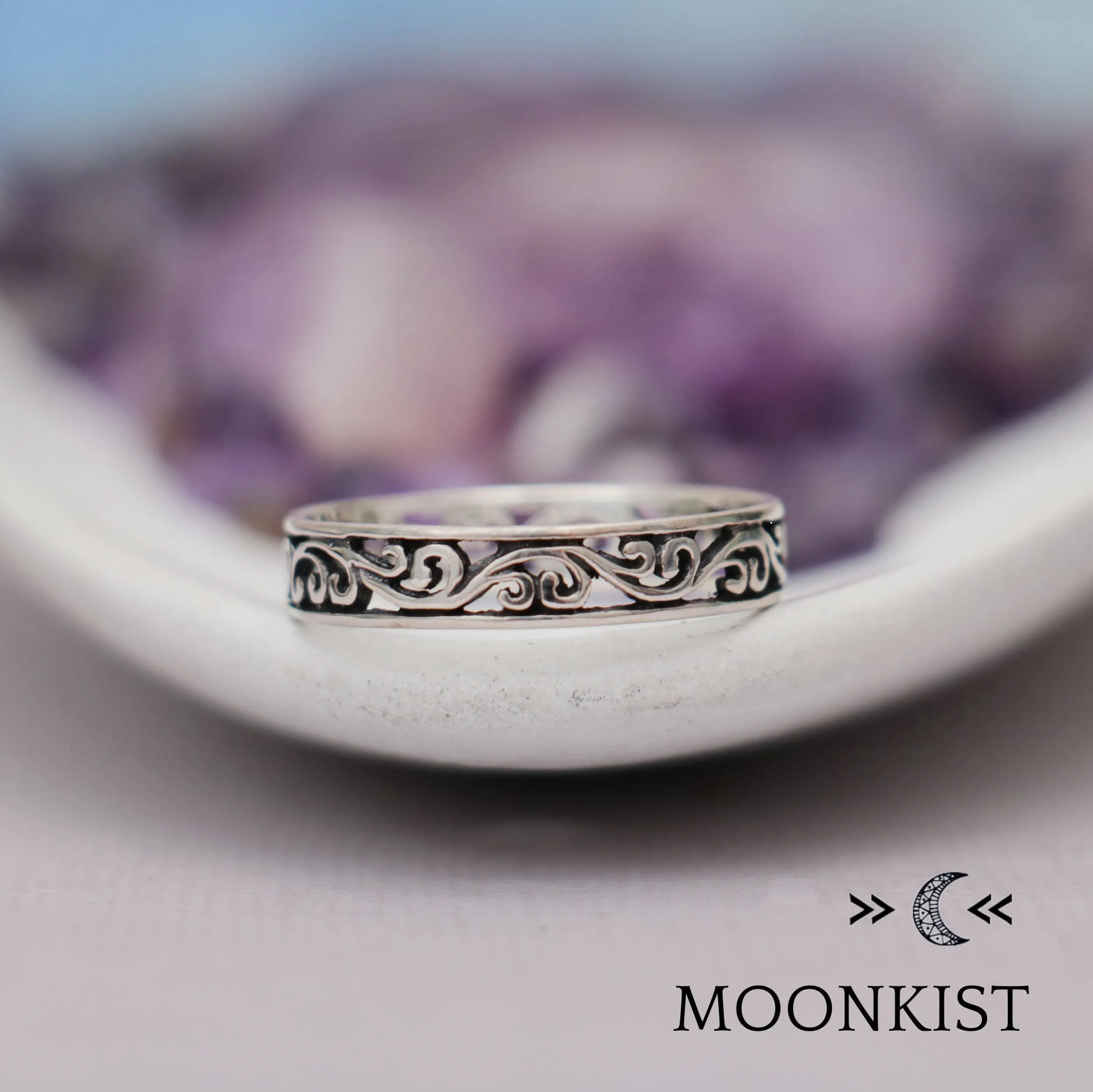 Vine Filigree Wedding Band | Moonkist Designs