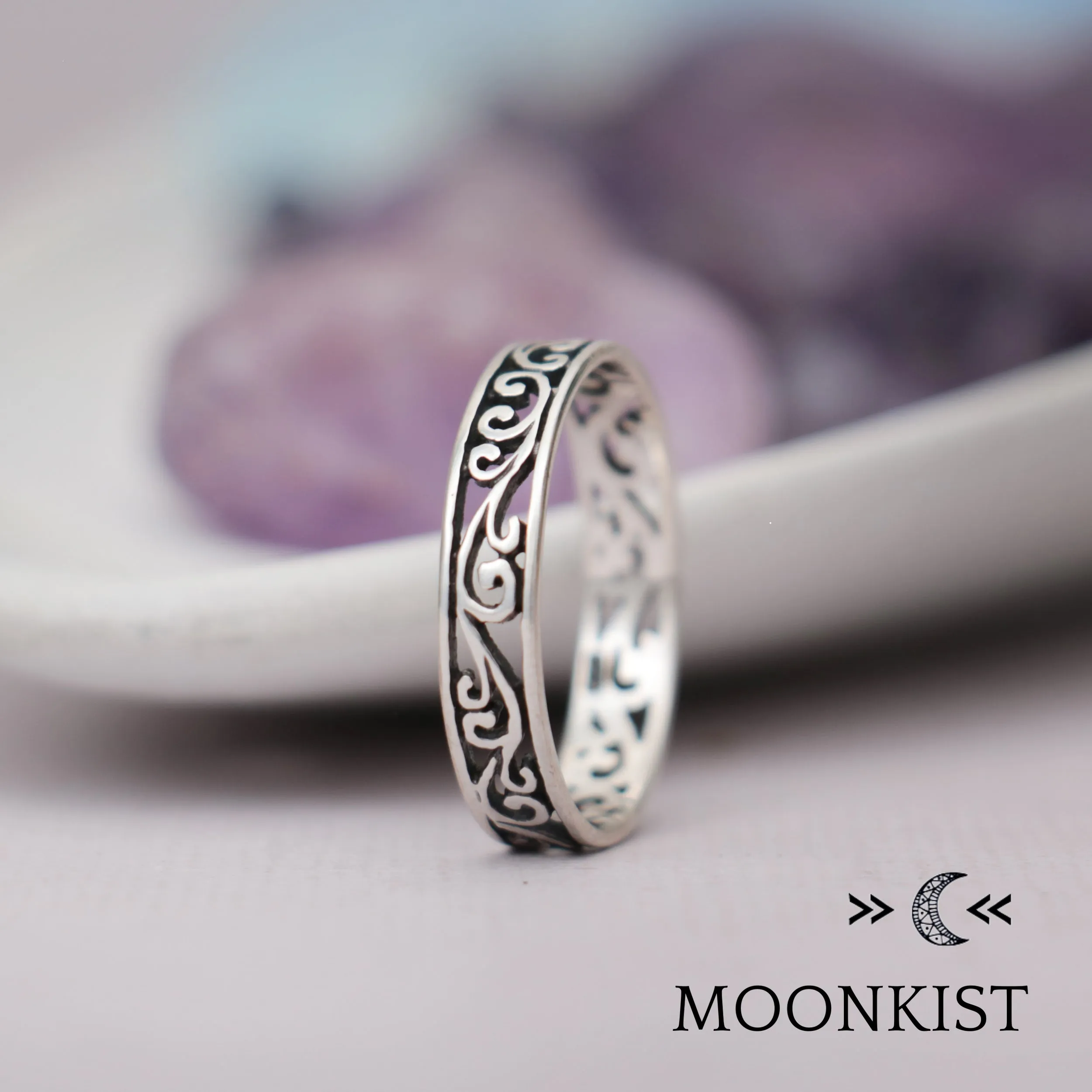 Vine Filigree Wedding Band | Moonkist Designs