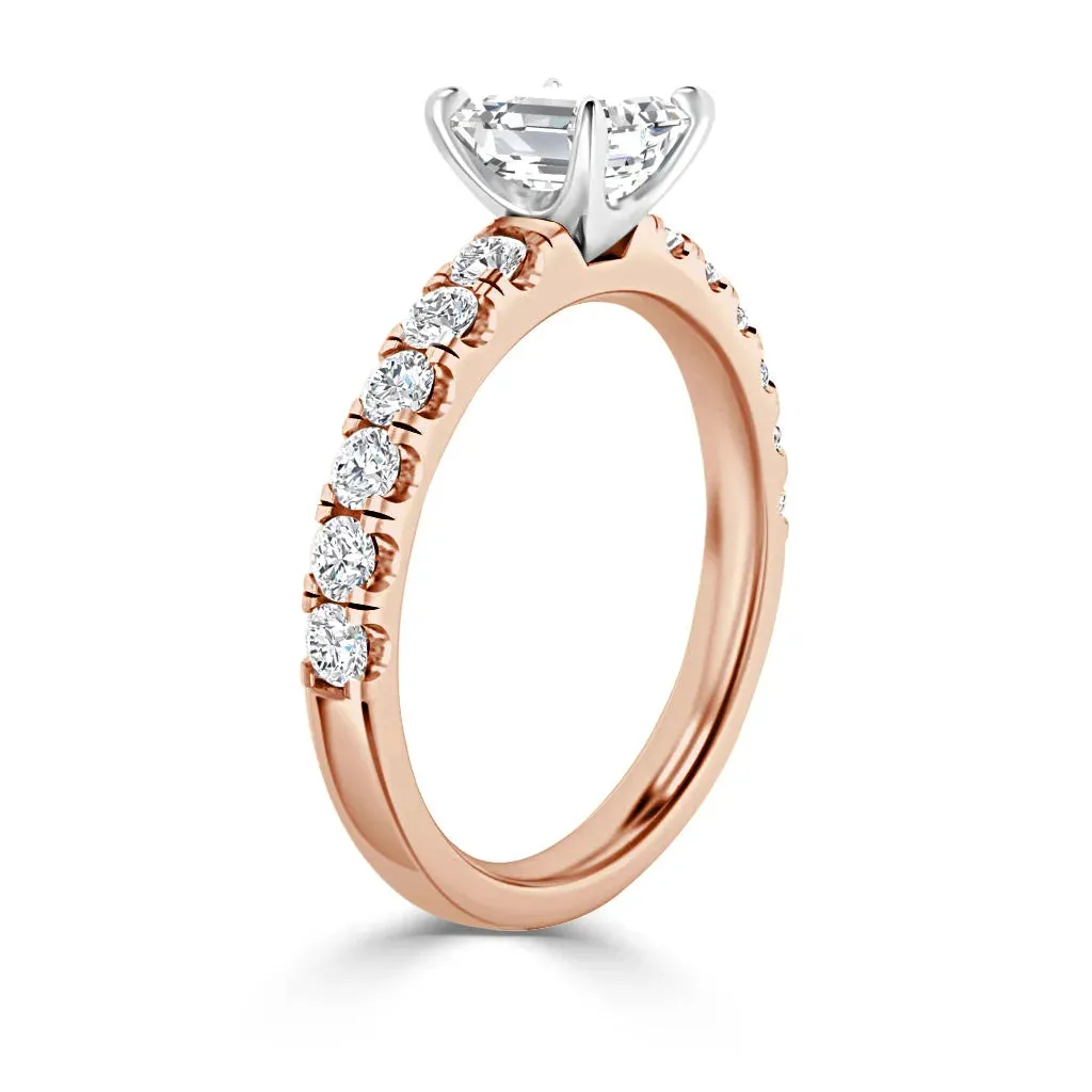 Violet - 18ct Rose Gold - Asscher