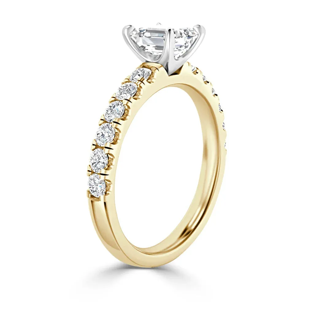 Violet - 18ct Yellow Gold - Asscher